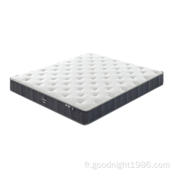 Matelas de mémoire d&#39;éponge de ressort ensaché naturel doux de grande taille de reine matérielle faite sur commande